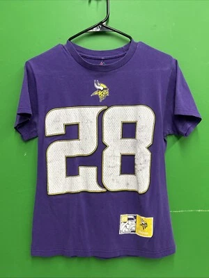 Camiseta De Colección NFL Minnesota Vikings #28 Adrian Peterson Púrpura Talla S (Defectos) Foto 1 de 4