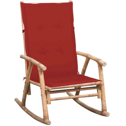 Rocking Chair with cushion Bamboo G2I1 Cover