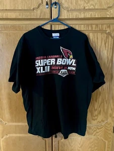 ARIZONA CARDINALS Super Bowl XLIII - Adult Size XL Reebok T-Shirt - Picture 1 of 3