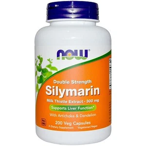 Now Foods Silymarin Double Strength Milk Thistle Dandelion 300mg 200Caps 01/27EX - Picture 1 of 2
