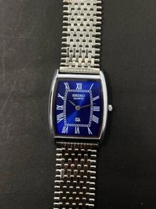 RARE Vintage Seiko Slim Tonneau Tank Quartz Men's Watch - (FREE SHIPPING) - Picture 1 of 8