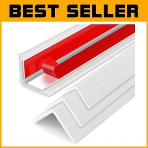 Easy Install 4PCS Wall Corner Guards - 48in White PVC Protectors for Safe Living - Picture 1 of 8