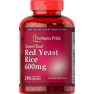 Puritans Pride Red Yeast Rice 600 mg Capsules, 240 Count - Picture 1 of 1