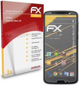 atFoliX 3x Screen Protection Film for Lenovo Motorola Moto G6 matt&shockproof - Picture 1 of 9