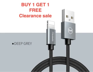 Carga de sincronización de datos USB Lightning Apple con certificación MFI para iPhone 11 Pro/11/X - Imagen 1 de 11
