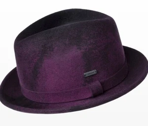 Brand New Kangol Lite Felt Hiro Trilby Hat Medium Wine K1509CO - Picture 1 of 6