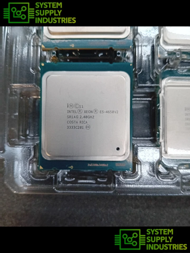 HP INTEL XEON 10 CORE CPU E5-4650V2 25MB 2.40GHZ P/N SR1AG - Image 1 of 2