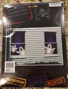 Window Cling Halloween Decoration Ghosts Prop Sealed E-7 - Picture 1 of 2
