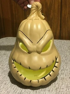 New Disney Nightmare Before Christmas 12" OOGIE BOOGIE LED light Up Pumpkin NWT - Picture 1 of 4