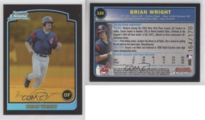 2003 Bowman Chrome Gold Refractor /170 Brian Wright #326 Rookie RC