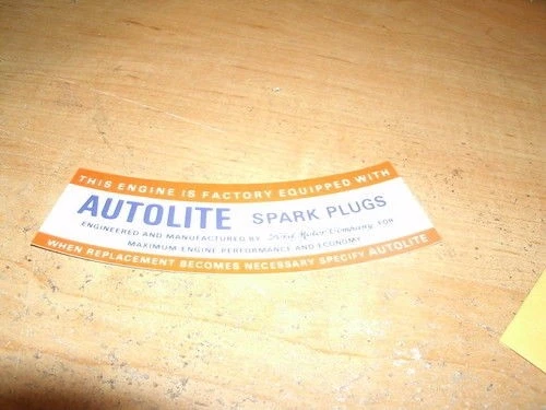 1965 1966 1967 LINCOLN CONTINENTAL MARK IV III V AUTOLITE AIR CLEANER DECAL - Image 1 of 1