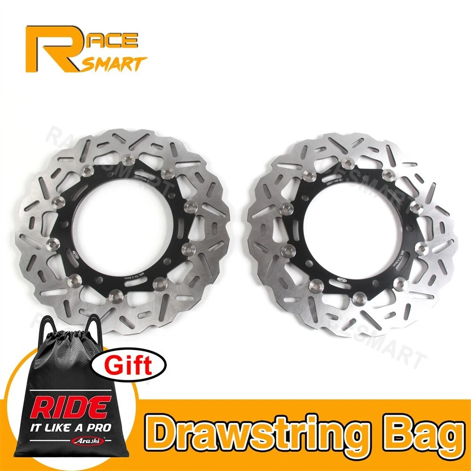 Rotores de disco de freno delanteros para Kawasaki Ninja 650 650R EX650 Z650 Z900 2017 - 2023 Foto 1 de 4