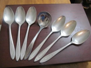 Oneida Adam Set 7 Servierteile Gemeinschaft Versilbert Vintage Besteck Lot C - Bild 1 von 5