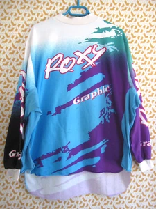 Maillot Roxy Graphic Motocross Racing Moto années 90'S Vintage Homme - 5 / XL - Picture 1 of 7