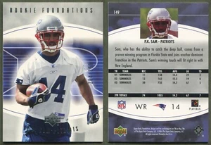 2004 Upper Deck Foundations #149 P.K. Sam (RC) New England Patriots (204/350) - Picture 1 of 1