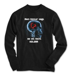 Herren T-Shirt Longsleeve Waveboard Surfen ... nicht geheielt werden Spruch - Picture 1 of 1
