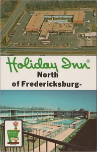 Holiday Inn North Of Fredericksburg VA Virginia Aerial View Pool Postcard 13333a - Picture 1 of 7