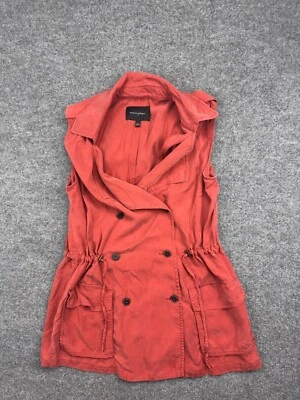 Женский жилет на пуговицах Banana Republic большой лосось драпировка сафари двубортный - Изображение 1 из 4