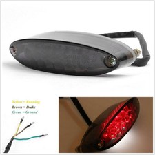 Universal 28LED Smoke Lens Motorcycles License Plate Brake Light Rear Tail Lamp