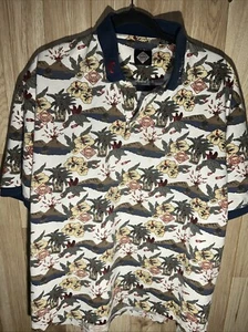 Camisa Polo Tabasco Para Hombres XL McIlhenny Co Volcanes Golf Logo Estampado Completo - Imagen 1 de 7
