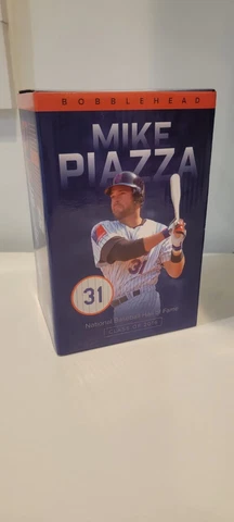 Mike Piazza New York NY Mets Hall of Fame Bobblehead HTF 7/31/16 SGA NIB 2016 Cover