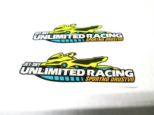 3" x 1' PAAR JET SKY UNLIMITED RACING SPORTNO DUSTVO AUFKLEBER VINYL AUFKLEBER - Bild 1 von 3