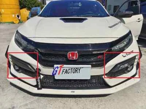 M STYLE CARBON FOG LIGHT COVER SET FIT FOR HONDA CIVIC FK8 TYPE R ONLY - Picture 1 of 5
