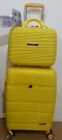 Mamhutt PP Hard Case Suitcase Expandable Tsa Lock Small + Vanity 56cm Yellow