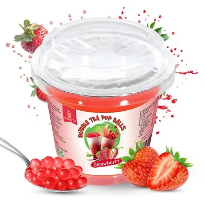 BubbleTea Popping Boba *120g* Bubbletea Bubble Tea vegan Fruchtperlen - Bild 1 von 4