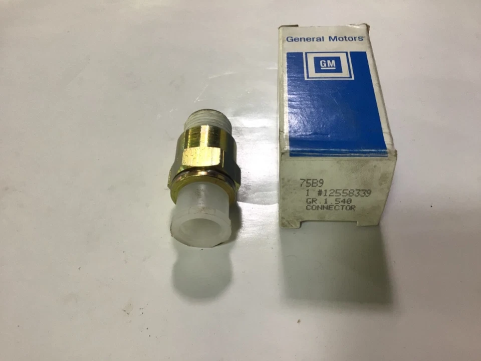 Conector de línea de manguera de aceite de motor NOS GM 92 95 G10 G20 G30 G2500 G3500 12558339 Foto 1 de 3