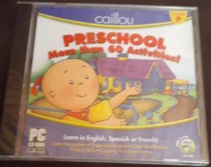 CAILLOU PC CD -ROM PRESCHOOL ACTIVITIES  PBS  LEARN IN ENGLISH SPANISH OR FRENCH - Picture 1 of 4