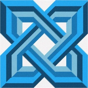 Celtic Knot 5 Needlepoint Kit or Canvas - Picture 1 of 2