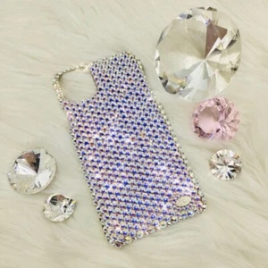 Funda trasera de cristal AB Bling hecha a mano con cristales de Swarovski 24ss - Imagen 1 de 3