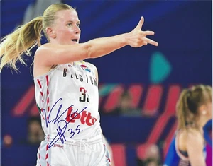 JULIE VANLOO Signed 8 x 10 Photo WNBA Basketball WASHINGTON MYSTICS Belgium - Picture 1 of 1