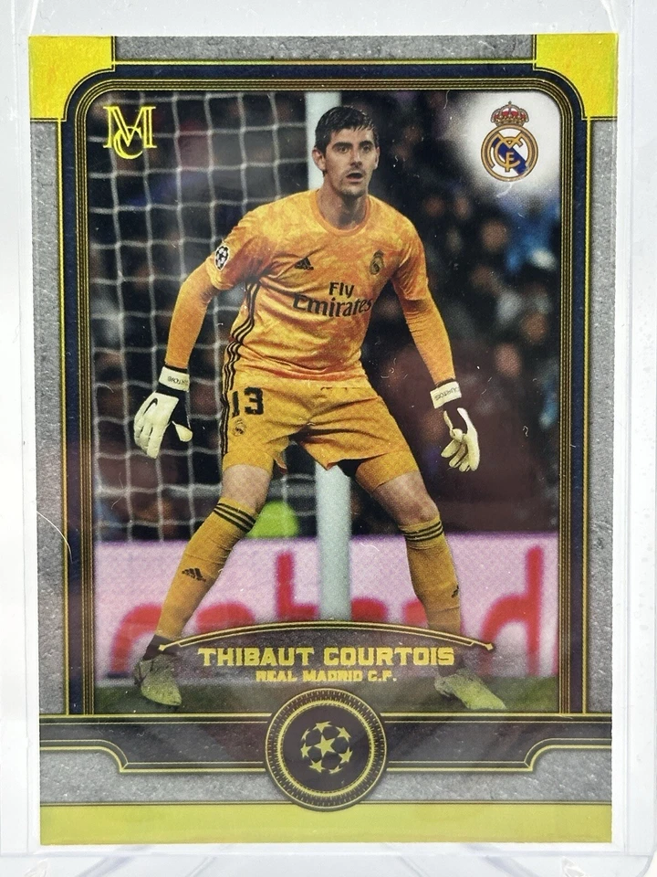 2019-20 Topps Museum Collection UCL Thibaut Courtois #35 Gold Parallel 33/50 - Image 1 of 3