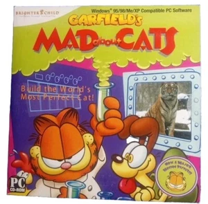 Garfield's: Mad About Cats (Ages 6+) (PC-CD, 2005) for Windows CD in SLEEVE - Picture 1 of 3