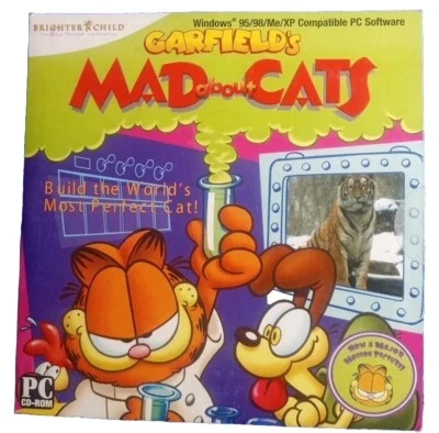 Garfield's: Mad About Cats (Ages 6+) (PC-CD, 2005) for Windows CD in SLEEVE - Image 1 of 3