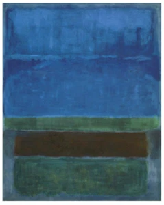 Untitled, 1952 (Blue, Green, and Brown) by Mark Rothko Abstract Art Print 11x14 - Picture 1 of 1