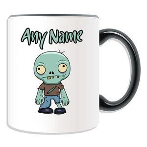 Personalised Gift Silly Green Zombie Mug Money Box Cup Devil Walking Dead Voodoo - Picture 1 of 21