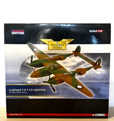 Corgi Aviation Lockheed F-4-1-LO Lightning 1st Pru RAAF A55-3 AA36606 1:72 - Image 1 of 4