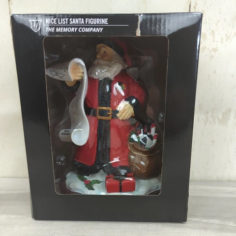 NHL Chicago Blackhawks Nice List Santa Christmas Figurine Decoration Hockey Cover
