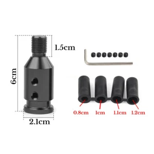 Universal Aluminum Shift Knob Adapter M12x1.25 for Non Threaded Gear Shifter NEW - Picture 1 of 7