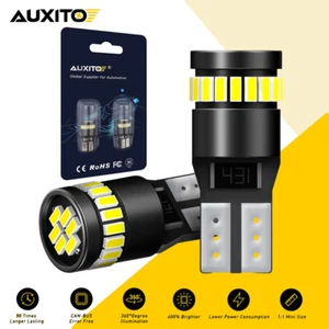 2PCS AUXITO T10 W5W Car Wedge Light Globe Map Interior Led Dome Trunk License - Picture 1 of 11