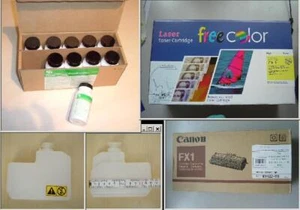 4x Bürozubehör: Fax-Zubehör Toner Laser Fax Canon, Fuji Toner FMRP u. 1 Behälter - Bild 1 von 6