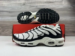 *RARE Men's Nike Air Max Plus Essentials+ "Panda" Black White Size 9 FV6264 001 - Picture 1 of 12