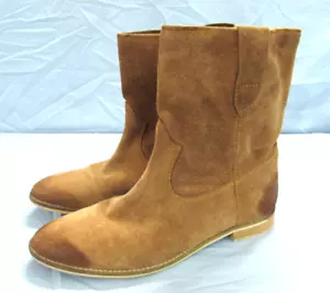 COCONUTS By Matisse JED Brown SUEDE LEATHER Pull-On MID-CALF Western Booties 9M - Picture 1 of 8