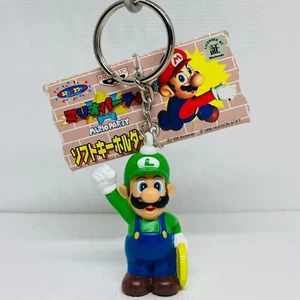 Banpresto 1999 Nintendo Super Mario Fiesta Figura Llavero Luigi - Imagen 1 de 8