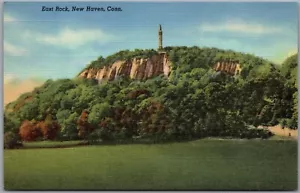 Postcard New Haven Connecticut East Rock Scenic View - Picture 1 of 2