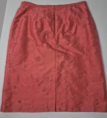 Falda Rafael cuentas bordadas línea A talla 10 Foto 1 de 4