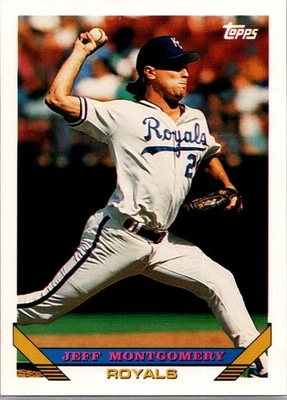 1993 Topps Jeff Montgomery #130 Kansas City Royals - Image 1 of 2